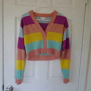Abound colorful striped jersey SIZE S